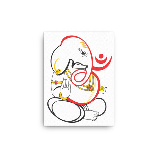 Ganesh and Om Canvas