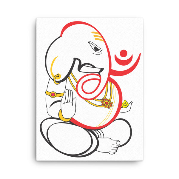 Ganesh and Om Canvas